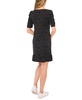 Women's Puff Sleeve Printed Knit Dress