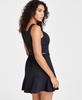 Women's Pinstriped Square-Neck Front-Zip Vest, Created for Macy's