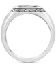 EFFY® Men's Emerald (3/4 ct. t.w.) Cluster Ring in Sterling Silver