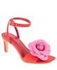 Women's Toori Ankle Strap Buckle Floral High Heel Dress Sandals