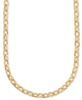 Polished Rolo Link Chain 18" Necklace in 14k Gold Over Sterling Silver Made in Italy