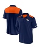 Men's Navy Denver Broncos Color-Block Polo
