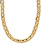 22" Beveled Marine Link Chain Necklace (7-1/5mm) in 10k Gold