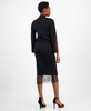 Women's Mock-Neck Long-Sleeve Top & Pull-On Midi Skirt 