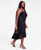Trendy Plus Size Sleeveless Ruffle-Hem Lace Dress, Exclusively at Macy's 