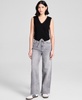 Women's Tie-Front Wide-Leg Jeans, Exclusively at Macy's