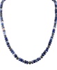 Men's Marine Star Beaded 22" Necklace in Sterling Silver