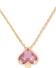 Gold-Tone Cubic Zirconia Spade Mini Pendant Necklace, 16"+ 3" extender