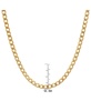 Men's 18k gold Plated Stainless Steel 24" Figaro Style Chain Necklaces