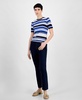 Women's Short-Sleeve Chevron Knit Top