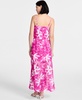 Women's Printed Sheer Overlay Maxi Dress, Exclusively at Macy's