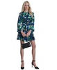 Women's Printed Pleated A-Line Dress