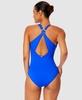 Women's V-Neck Cross-Back One-Piece Swimsuit