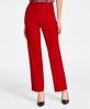 Women's Stretch-Crepe Straight-Leg Pants, Regular & Petite 