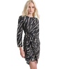 Women's Round-Neck Long-Sleeve Side-Knot Dress