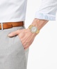 Men's Chronograph Diamond-Accent Gold-Tone Stainless Steel Bracelet Watch 42mm, Created for Macy's