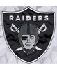 Men's White, Black Las Vegas Raiders Thursday Night Gridiron Raglan Half-Zip Hooded Jacket