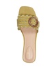 Women's Silla Scallop Edge Buckle Slip On Flat Sandals