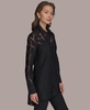 Women's Geo Burnout Button-Front Tunic