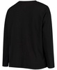 Women's Plus Size Black Las Vegas Raiders Primary Logo Long Sleeve T-shirt