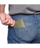 Mens Genuine Leather Wallet Passcase Bifold  RFID Safe 2 ID Windows