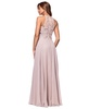 Petite Beaded Sleeveless High-Neck Gown