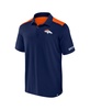 Men's Navy Denver Broncos Color-Block Polo