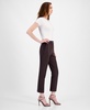 Women's Ponte Seamed-Front Ankle Pants