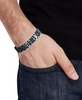 Men's Watch Link Bracelet in Blue and Black Ion-Plated Stainless Steel