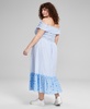 Trendy Plus Size Cotton Off-The-Shoulder Smocked Dress, Created for Macy's
