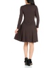 Women's Classic Long Sleeve Flared Mini Dress