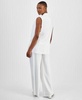Petite Long Vest & Wide-Leg Pants