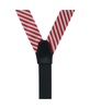 The Griswold Striped Herringbone Silk Button End Suspenders
