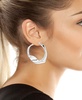 Sculpted Large Hoop Earrings