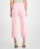 Women's Luxe French Terry Cropped Wide-Leg Knit Pants