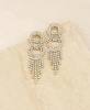 Dancing Crystal Chain Fringe Earrings