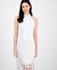 Women's Lace Fringe-Hem Sleeveless Dress