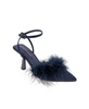 Women's Iliana Ankle Strap Feather Detail Pumps