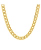 Men's 18k gold Plated Stainless Steel Accented 10mm Figaro Chain 24" Necklaces