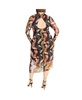 Plus Size Mesh Miranda Print Dress