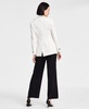 Women's Embroidered Blazer & Belted Wide-Leg Pants