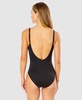 Women's Plunge-Neck Twist-Front One-Piece Swimsuit