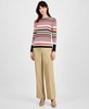 Women's Boat-Neck Striped Sweater