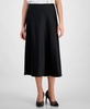 Women's Satin Pull-On Midi Skirt, Exclusively at Macy's