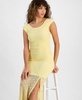 Women's Cap-Sleeve Side-Slit Lace Maxi Dress, Exclusively at Macy's