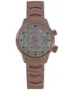 Women's Elise Swiss Tri-Time Rose Gold-Tone Ion-Plated Stainless Steel Bracelet Watch 33mm