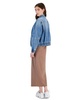 Women's Denim Bomber Jacket & Ribbed Scoop-Neck Maxi Dress, Created for Macy's
