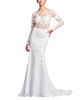 Women's Holden Long-Sleeve Illusion Gown