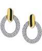 Cubic Zirconia Round Earrings (1-1/2 ct. t.w.) in 18k Gold over Sterling Silver (Also Available in Sterling Silver)