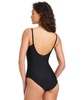 Women's Draped Metallic One-Piece Swimsuit